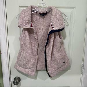 TOMMY HILFIGER Furry Fleece Vest size Small